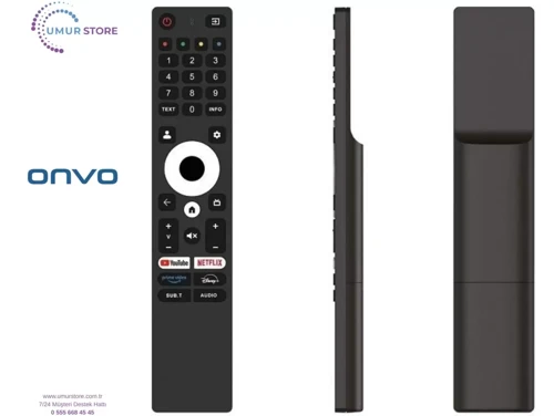 Onvo İle Uyumlu 65VQ90F3UA Smart Led Tv Kumandası-Mikrofonsuz