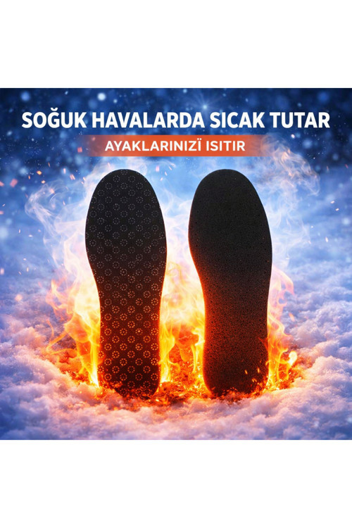 Yün Keçe Bot Ayakkabı Tabanı, 3 Katlı Kışlık Sıcak Tutan Termal Tabanlık, 1 Çift