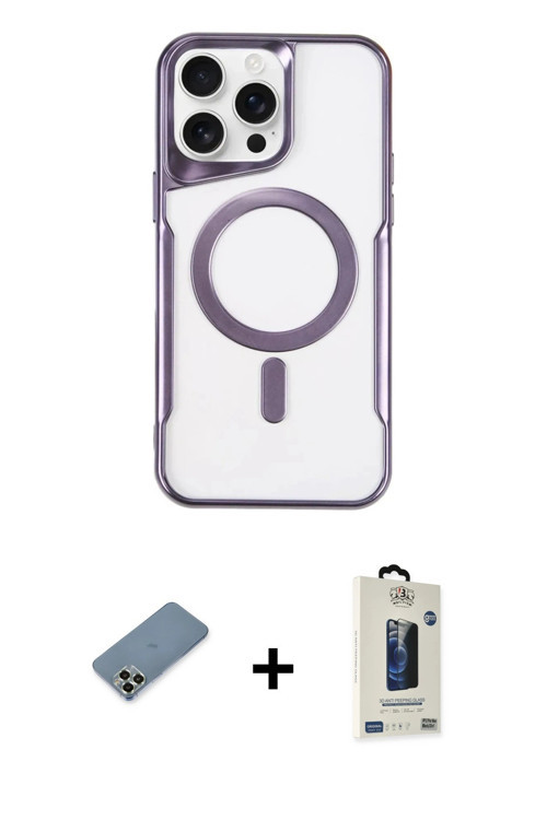 iPhone 11 Pro Max Kılıf Yadigar Klasik Özel Seri - Siyah Bilvis Hayalet Cam Ekran Koruyucu + Aç