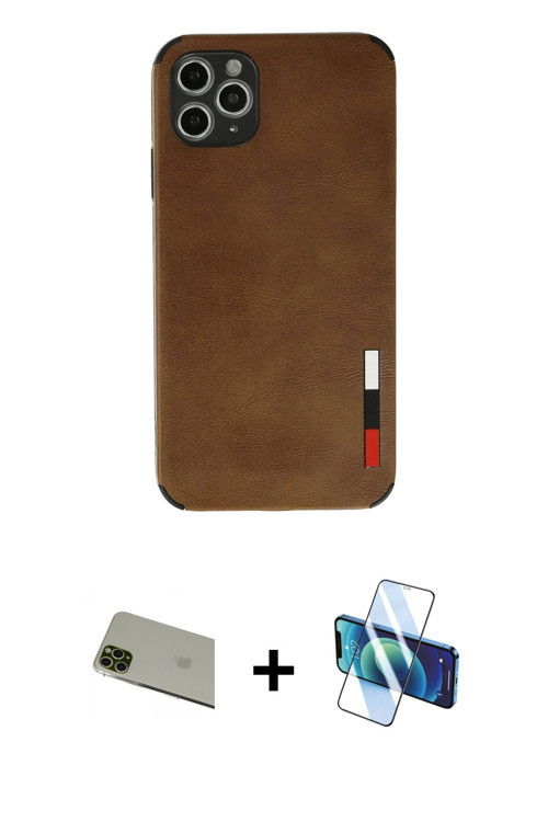 iPhone 11 Pro Max Kılıf Doruk Asil Koleksiyonu - Siyah 3D Antistatik Seramik Nano Ekran Koruyuc