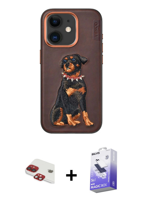 ieg™ iPhone 11 Kılıf Nova Form Koleksiyonu - Siyah Bilvis 5in1 5D Magic Hayalet Cam Ekran Koruyucu +
