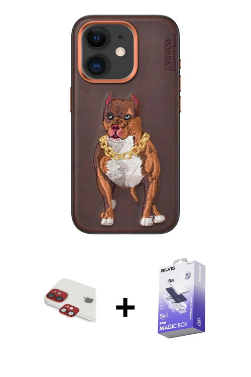 iPhone 11 Kılıf Nova Form Koleksiyonu - Siyah Bilvis 5in1 5D Magic Hayalet Cam Ekran Koruyucu +