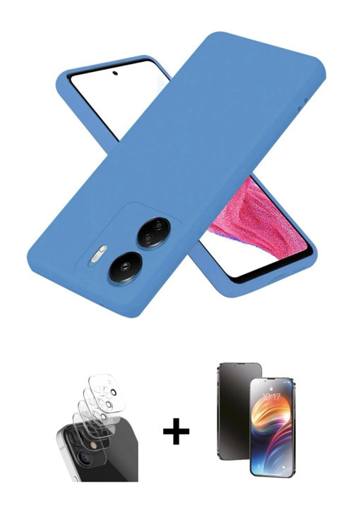 Redmi 13C Kılıf Kozmos Yansıma Özel Seri - Siyah 3D Antistatik Mat Seramik Nano Ekran Koruyucu