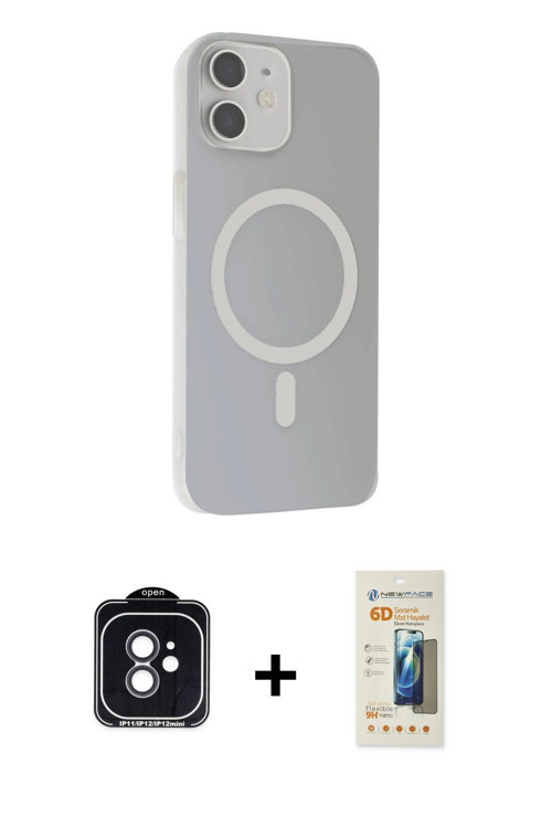 ieg™ iPhone 11 Kılıf Çekirdek Modern Prime - Siyah 6D Mat Seramik Hayalet Nano Ekran Koruyucu + Siya