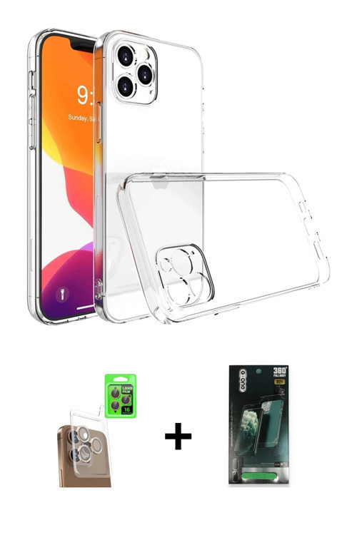 ieg™ iPhone 16 Pro Kılıf Zirve Doku - Siyah 360 Mat Full Body Arka Koruyucu + Çöl Titanyum Raze Meta