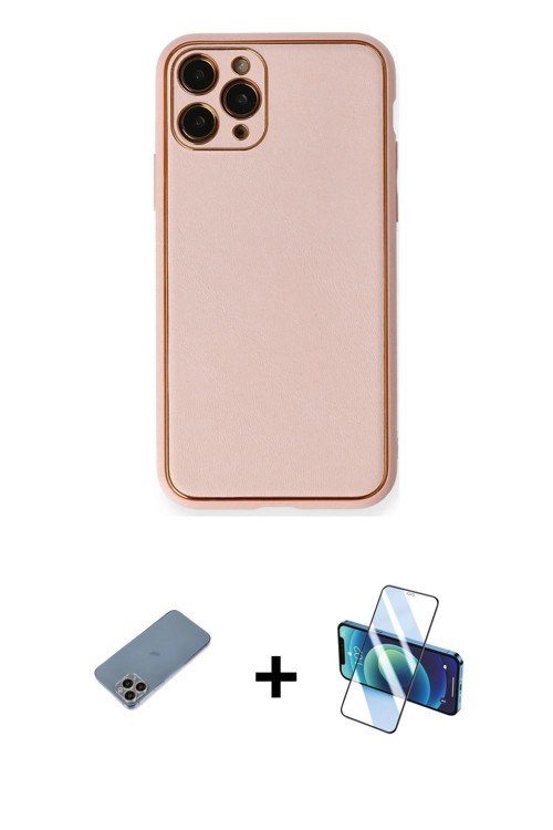 ieg™ iPhone 11 Pro Max Kılıf Yadigar Klasik - Siyah 3D Antistatik Seramik Nano Ekran Koruyucu + Gökk