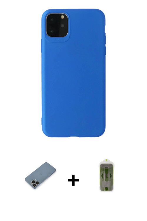 iPhone 11 Pro Max Kılıf Kozmos Yansıma Özel Seri - Siyah Joko Magic 5D Hayalet Cam + Siyah Meta