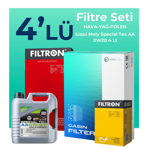 Suzuki Alto 1.0 Filtre Bakım Seti Liqui Moly Motor Yağlı (2010-2015) 4 Lü