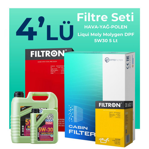 Hyundai i30 1.6 Dizel Filtre Bakım Seti Liqui Moly Motor Yağlı (2016-2018) 4 Lü