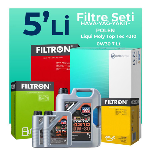 Peugeot Boxer 2.2 Dizel BLUEHDi Filtre Bakım Seti Liqui Moly Motor Yağlı (2019-2024) 5 Li