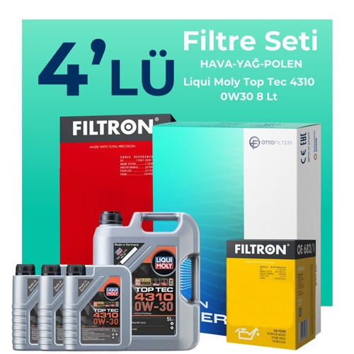 Land Rover Discovery Sport 2.0 Dizel Filtre Bakım Seti Liqui Moly Motor Yağlı (2014-2021) 4 Lü