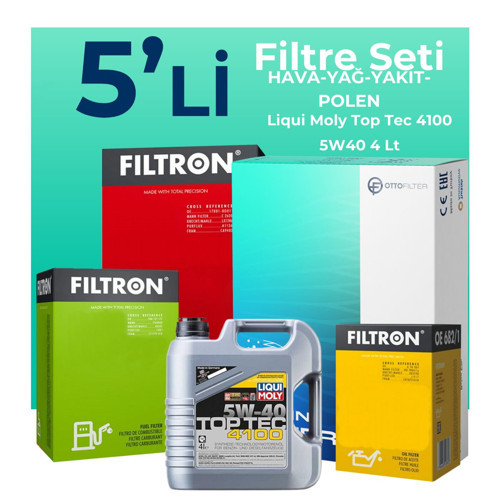 Fiat Idea 1.3 Dizel Filtre Bakım Seti Liqui Moly Motor Yağlı (2004-2010) 5 Li