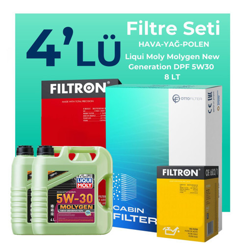 Mercedes E320 Benzin Filtre Bakım Seti Liqui Moly Motor Yağlı (2003-2005) 4 Lü