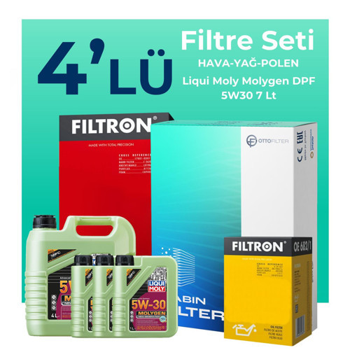 Ford Ranger 2.5 Dizel Filtre Bakım Seti Liqui Moly Motor Yağlı (2006-2012) 4 Lü