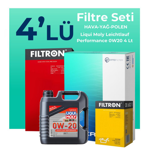 Honda HR-V 1.5 Hybrid Filtre Bakım Seti Liqui Moly Motor Yağlı (2021-2024) 4 Lü