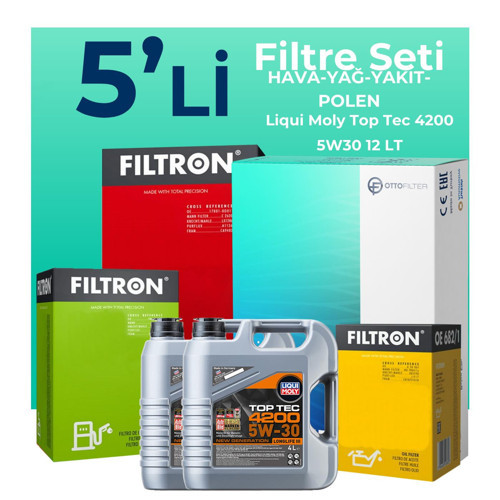 Mercedes Sprinter 315 Dizel Filtre Bakım Seti Liqui Moly Motor Yağlı (2006-2010) 5 Li