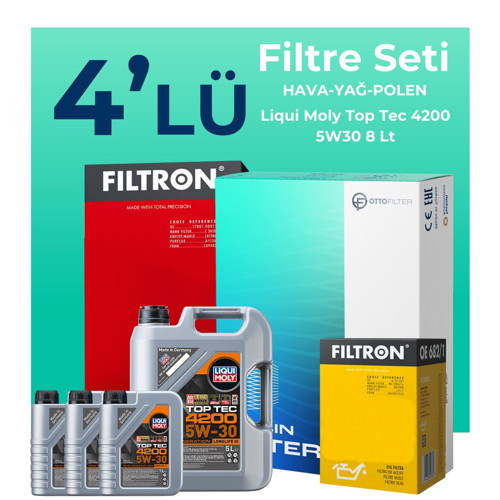 Mercedes ML350 Dizel Filtre Bakım Seti Liqui Moly Motor Yağlı (2011-2015) 4 Lü