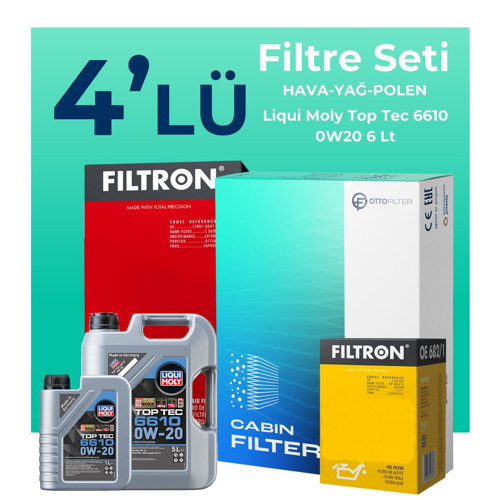 Mercedes E180 1.5 Benzin Filtre Bakım Seti Liqui Moly Motor Yağlı (2023-2025) 4 Lü