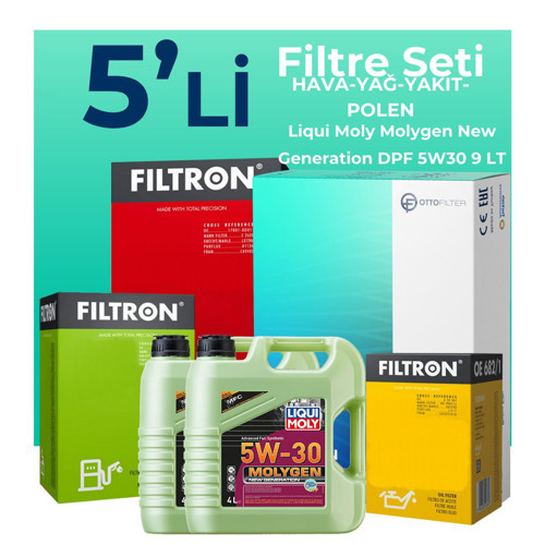 Ford Ranger 3.2 Dizel Filtre Bakım Seti Liqui Moly Motor Yağlı (2012-2019) 5 Li