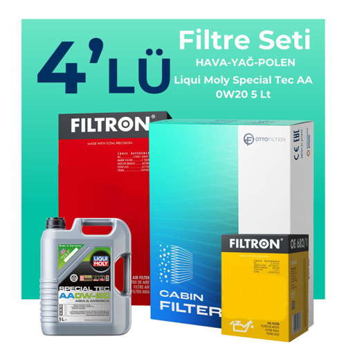 Subaru XV 1.6 Filtre Bakım Seti Liqui Moly Motor Yağlı (2012-2017) 4 Lü