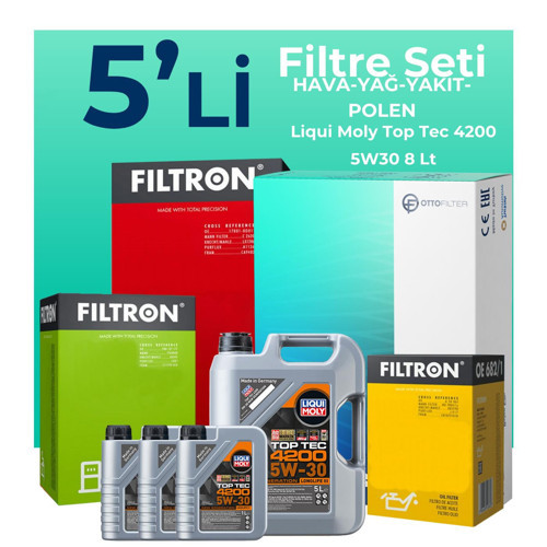 Mercedes Vito 114 CDI 1.7 Dizel Filtre Bakım Seti Liqui Moly Motor Yağlı (2019-2024) 5 Li