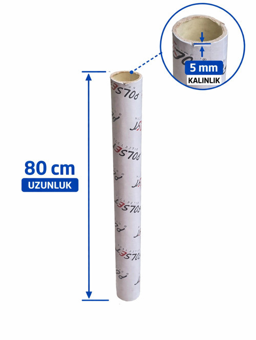 EXTRA KALIN Karton Koli Rulosu Silindir Karton Tüp Dayanıklı Ambalaj Borusu Poster, Streç, Naylon Sa