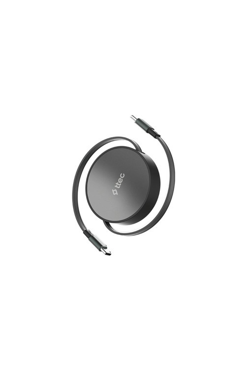 USB-C - USB-C Mini Makaralı 100W PD/QC 120cm Hızlı Şarj Kablosu