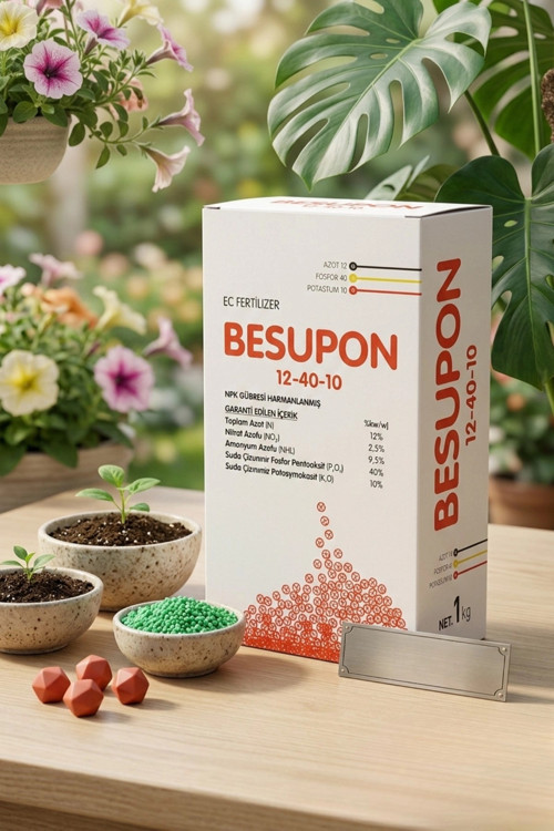 Besupon 12-40-10 Harmanlanmış Npk Granül Gübre 1 Kg