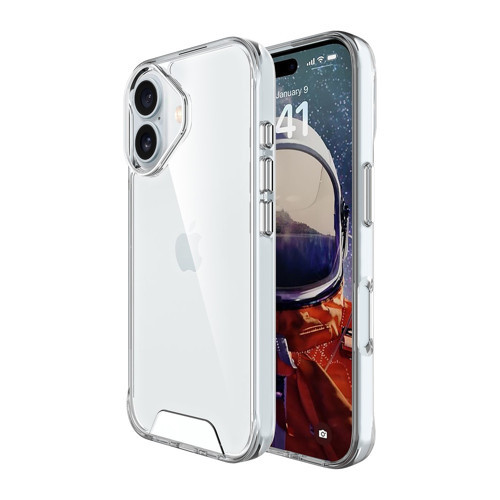 iPhone 16 Nebula Aqua Transparan Ultra Şeffaf Kılıf Çizilmeye Dayanıklı Tam Kapsamlı Koruma