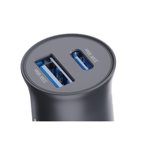 Bix 33W SuperVooc 2.0 Type-C PD ve USB-A Çift Portlu Araç içi Hızlı Şarj Cihazı 3