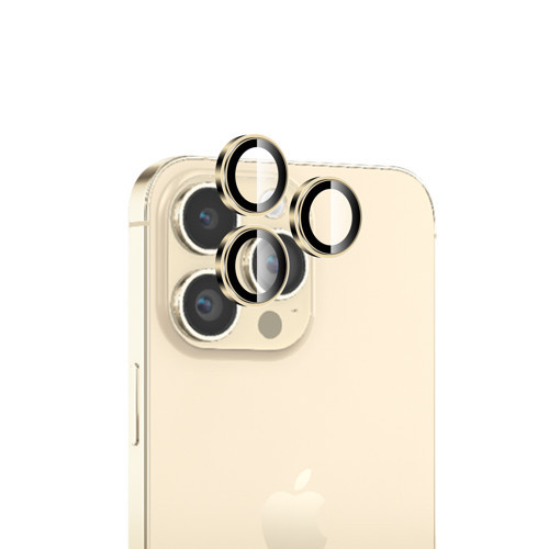 iPhone 14 Pro / 14 Pro Max Lens Koruyucu Kamera Lensi 9H Gerçek Cam Crystal AR+AF Gümüş
