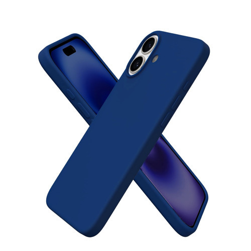 iPhone 16 Plus Silikon Kılıf MagSafe Uyumlu Güçlü Koruma Darbe Emici Evren Mavisi