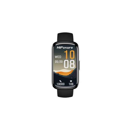 EVO2 Bluetooth 5.2 1.47” Akıllı Bileklik Su Geçirmez Nabız Takibi Spor Modu Siyah