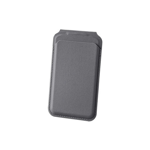 TMW2 iPhone MagSafe Manyetik Deri Kartlık Katlanabilir Standlı Cüzdan Gri