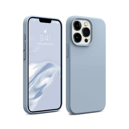iPhone 14 Pro Silikon Kılıf MagSafe Uyumlu Güçlü Koruma Darbe Emici Leylak Moru