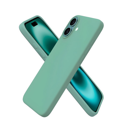 iPhone 16 Silikon Kılıf MagSafe Uyumlu Güçlü Koruma Darbe Emici Nane Yeşili