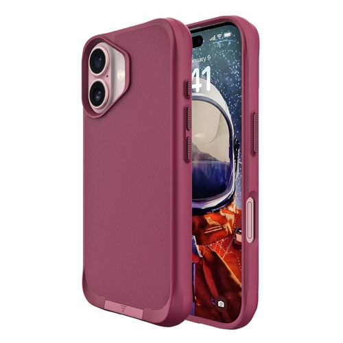 iPhone 16 Plus Vortex MagSafe Kılıf Stand Özellikli 3X Korumalı Mikro Fiber İç Yüzey Kırmızı