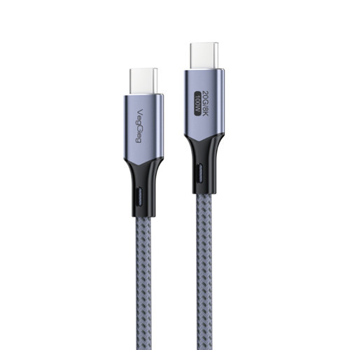 100W 5A USB3.2 Gen 2 20Gbps 8K 60Hz Type-C Hızlı Şarj Görüntü ve Data Kablosu 3 Metre