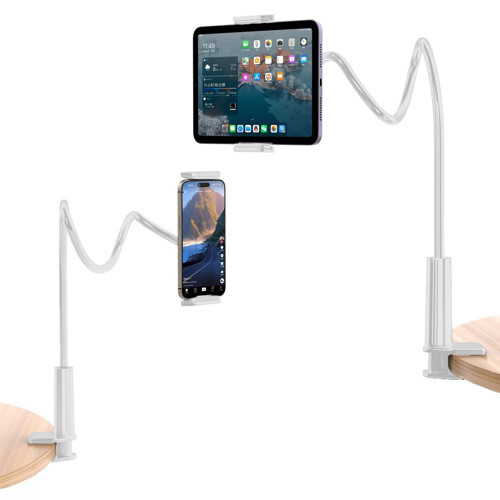90 CM Akrobat Esnek Tablet ve Telefon Tutucu Stand Beyaz