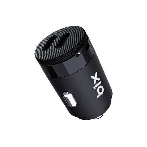 BXCC65C 65W Çift Portlu Type-C Araç Şarj Aleti iPhone & Android & Notebook Mini Araç içi Şarj Cihazı Siyah