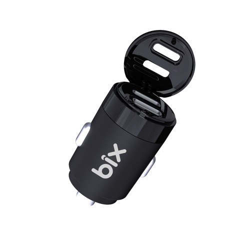 BXCC65C 65W Çift Portlu Type-C Araç Şarj Aleti iPhone & Android & Notebook Mini Araç içi Şarj Cihazı Siyah 3