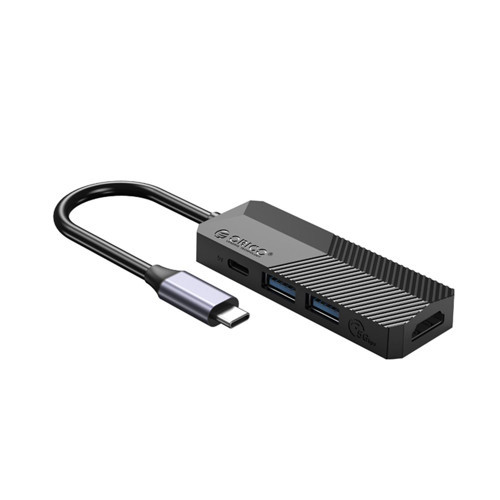 Type-C Bağlantılı 2 USB Portlu 4K@30Hz HDMI Docking Station Siyah
