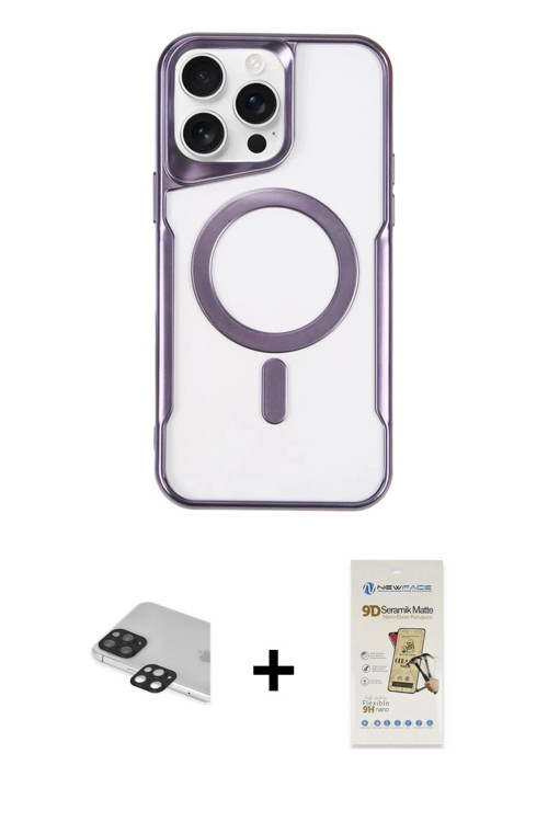 ieg™ iPhone 11 Pro Max Kılıf Yadigar Klasik Özel Seri - Siyah Mat Seramik Nano Ekran Koruyucu + Siya