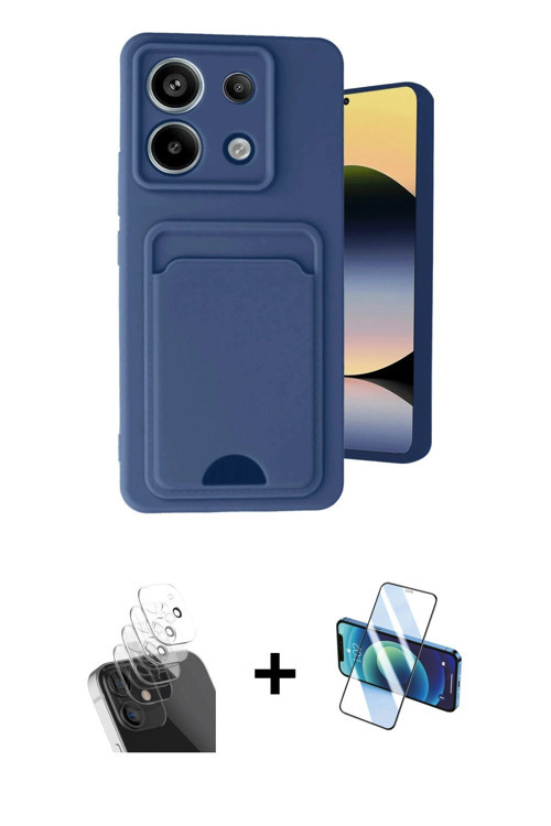 ieg™ Redmi Note 13 Pro 5G Kılıf Vadi Çizgi Prime - Siyah 3D Antistatik Seramik Nano Ekran Koruyucu +