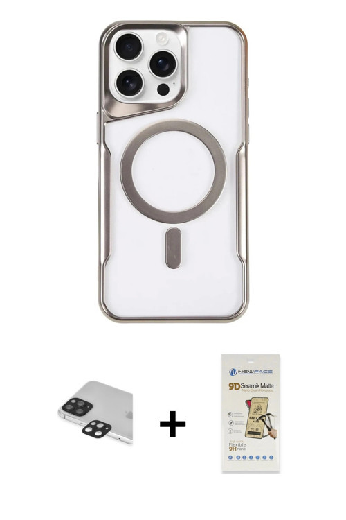 ieg™ iPhone 11 Pro Max Kılıf Yadigar Klasik Özel Seri - Siyah Mat Seramik Nano Ekran Koruyucu + Siya