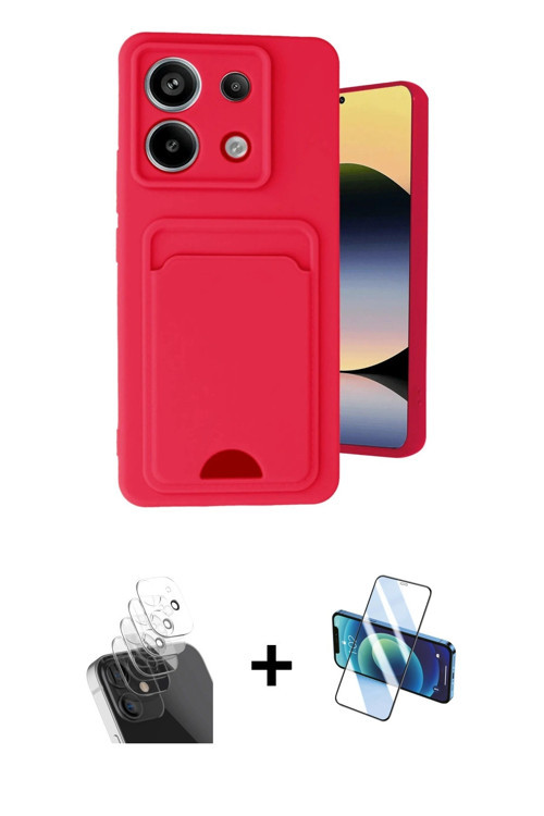 ieg™ Redmi Note 13 Pro 5G Kılıf Vadi Çizgi Prime - Siyah 3D Antistatik Seramik Nano Ekran Koruyucu +