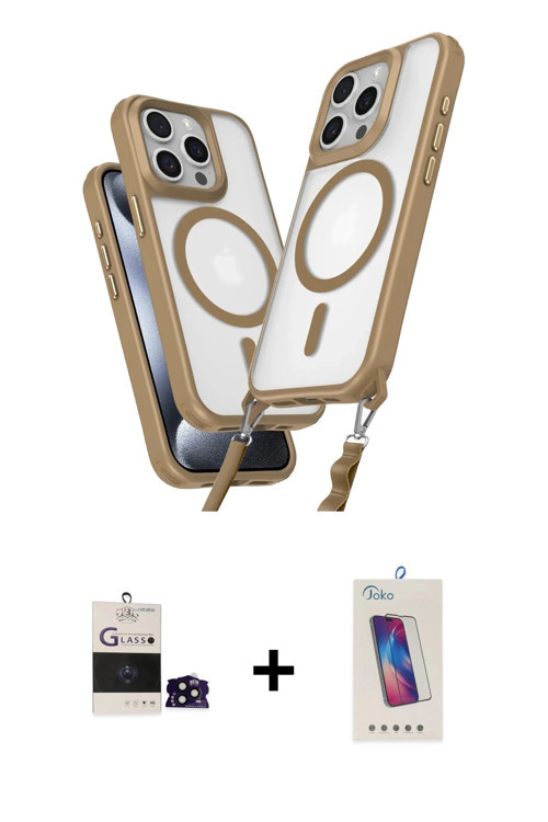 ieg™ iPhone 14 Pro Max Kılıf Atlas Doku Koleksiyonu - Siyah Joko 5D Cam + Siyah Bilvis Titan Kamera