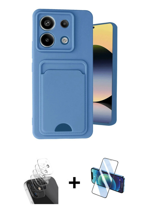 ieg™ Redmi Note 13 Pro 5G Kılıf Vadi Çizgi Prime - Siyah 3D Antistatik Seramik Nano Ekran Koruyucu +