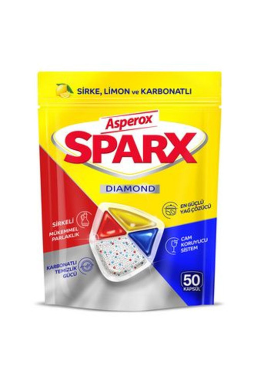 1 Adet Sparx Diamond Bulaşık Makinesi Kapsülü 50'Li 585 G
