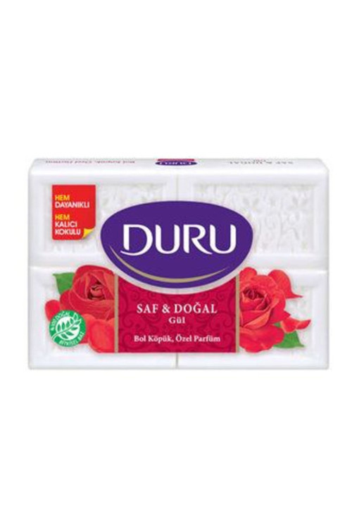 3 Adet Saf&Doğal Gül Kalıp Sabun 600 G